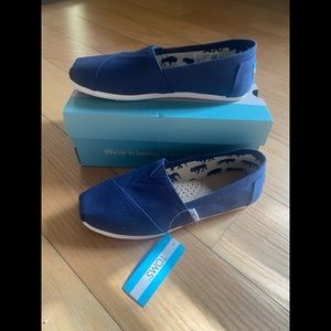 Brand New Toms Alpargata Navy Canvas